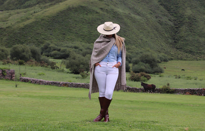 Ruana "Aymaná" Llama Baby en Telar
