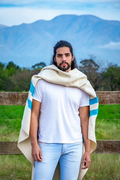 Poncho "San Martin" Obra en Telar Criollo