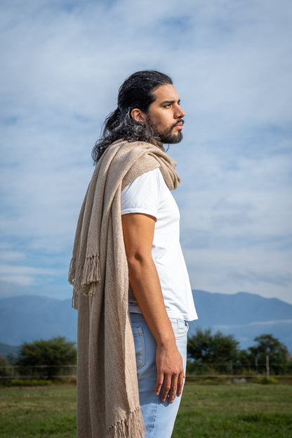 Ruana Hombre "Cafayate" Hilos de Llama