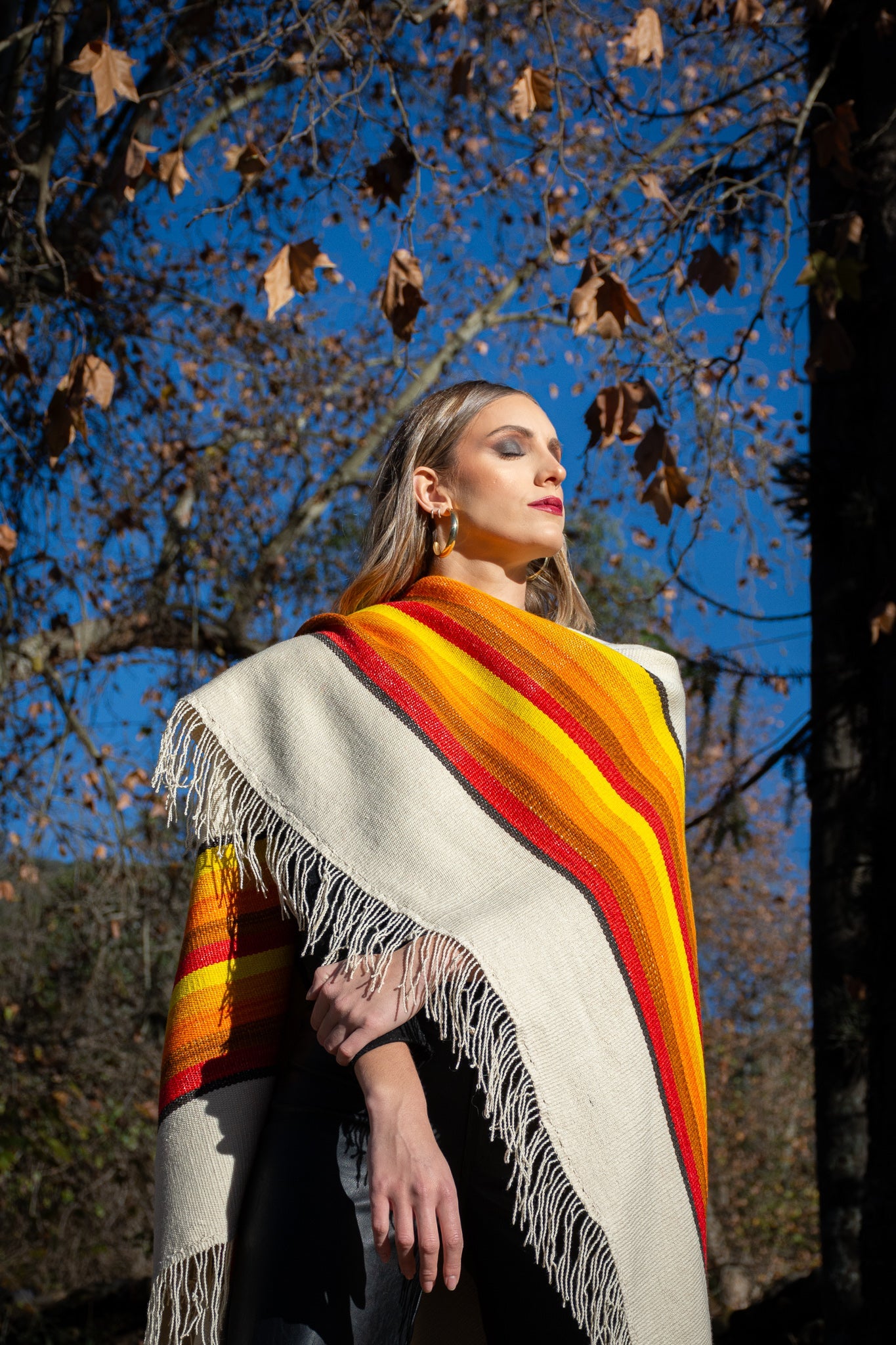 Poncho "Guaymallen" Obra en Telar Criollo